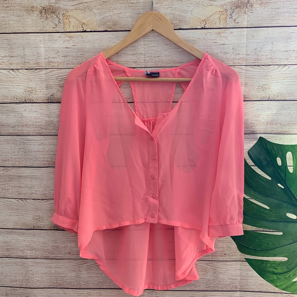 Sparkle & Fade High-low Top - size XS